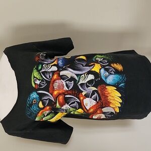 Vintage 1994 Colorful Parrot Graphic T-Shirt, M